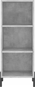 vidaXL Ντουλάπι Γκρι Σκυροδέματος 34,5x34x180 εκ. Επεξεργασμένο Ξύλο