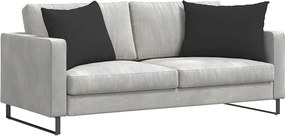 vidaXL Μαξιλάρι Καναπέ 2 pcs Μαύρο 70 x 50 cm ύφασμα