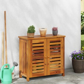 vidaXL Ντουλάπι Κήπου Καστανό 78 x 36.5 x 78cm Καμπούντα ξύλο ακακίας