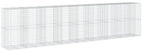 vidaXL Συρματοκιβώτιο με Κάλυμμα 850x100x200εκ από Γαλβανισμένο Χάλυβα