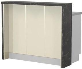 Πάγκος νησίδας Modena-Μήκος: 120 εκ.-Μπεζ-Black Stone