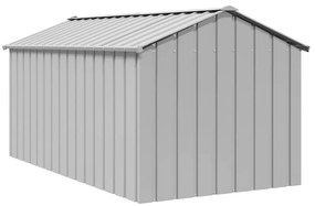 vidaXL Σπιτάκι σκύλου με οροφή 114x202x101 cm Γαλβανισμένος χάλυβας
