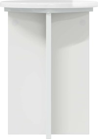 vidaXL Βάση φυτών 2 pcs Γυαλιστερό Λευκό Ø29,5 x 40 εκ.