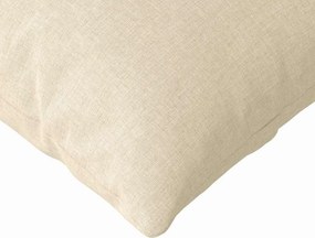vidaXL Μαξιλάρι Καναπέ 2 pcs Κρεμ 120 x 40 cm ύφασμα