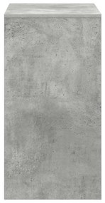 vidaXL Γραφείο Γκρι σκυροδέματος 60 x 40 x 76 εκ. Επεξεργασμένο ξύλο