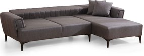 Corner Sofa-Bed Hamlet Right- Dark Grey Dark Grey