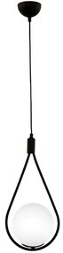 Φωτιστικό Οροφής Shemesh 0189385 20x20x85cm 1xE27 60W Black-White Megapap Metal