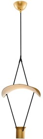 Φωτιστικό Οροφής 414LRC1332 25x16x120cm Led 700lm 7W 3000K Gold Opviq