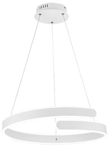 Parma Μοντέρνο Κρεμαστό Φωτιστικό με Ενσωματωμένο LED σε Λευκό Χρώμα Trio Lighting R37071131