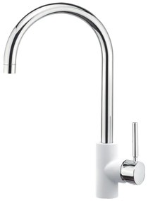 Sanitec Doppio Ψηλή Μπαταρία Κουζίνας Metallic White
