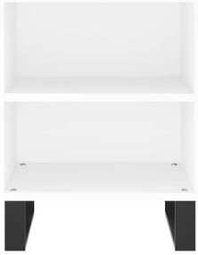 vidaXL Κομοδίνα 2 τεμ. Λευκά 40 x 30 x 50 εκ. από Επεξεργασμένο Ξύλο