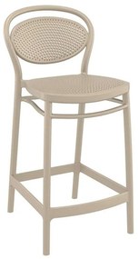 Σκαμπό Marcel 20.0655 44Χ50Χ96cm Dove Grey Siesta Πολυπροπυλένιο