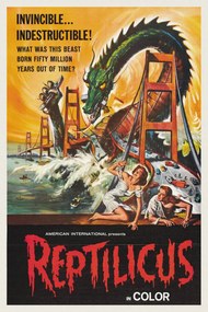 Εκτύπωση έργου τέχνης Reptilicus (Vintage Cinema / Retro Movie Theatre Poster / Horror & Sci-Fi), (26.7 x 40 cm)