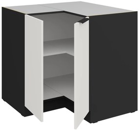 Επιδαπέδιο ντουλάπι γωνιακό Arianna 90x90 DN 2F BB-Λευκό