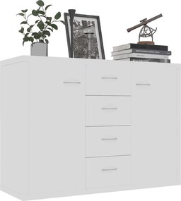 vidaXL Μπουφές Λευκός 88 x 30 x 65 εκ. από Επεξ. Ξύλο