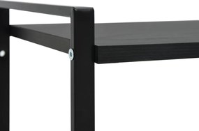 vidaXL Βιβλιοθήκη 2 Επιπέδων Μαύρη 52x28x59 εκ. Επεξεργασμένο Ξύλο