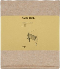 vidaXL Ύφασμα Τραπέζης Μπεζ 140 x 200 cm Ορθογώνιος