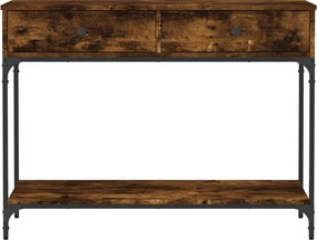 vidaXL Τραπέζι Κονσόλα Καπνιστή Δρυς 100x34,5x75 εκ. Επεξεργ. Ξύλο