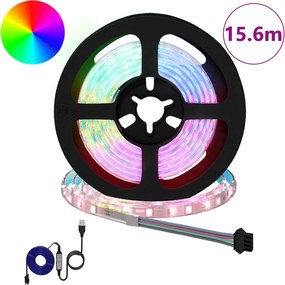 vidaXL Λωρίδα LED 12 pcs Μαύρο και Διαφανές 1300 χιλ
