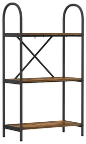 vidaXL Ράφι Βιβλίων Καπνιστή δρυς 60 x 30 x 109 εκ Επεξεργασμένο ξύλο