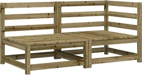vidaXL Καναπές Κήπου Διθέσιος από Επεξ. Ξύλο Πεύκου