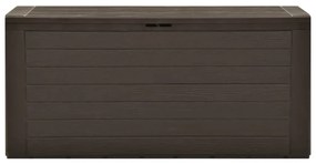 vidaXL Μπαούλο Αποθήκευσης Κήπου Καφέ 116 x 44 x 55 εκ.