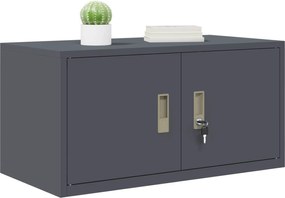 vidaXL Ντουλάπι αποθήκευσης Ανθρακί 80 x 40 x 40 cm Ατσάλι