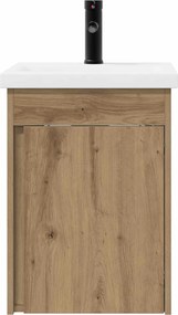 vidaXL Μονάδα μπάνιου με βρύση Artisan Δρυς 42 x 40 x 74,5 εκ