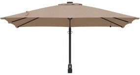 vidaXL Ομπρέλα Κήπου Taupe 248.5 x 247.5 x 160 εκ. ύφασμα