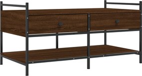 vidaXL Τραπεζάκι Σαλονιού Καφέ Δρυς 99x50x50 εκ. Επεξεργασμένο Ξύλο