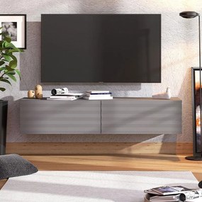 Έπιπλο Τηλεόρασης Clermont 154 2K2V Γκρί Γραφίτης - Γκρί Μάτ 153x42x32 εκ. 153x42x32 εκ.