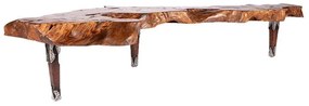 Supergreens Τραπέζι Σαλονιού Teak Καφέ 250x50x45 εκ.