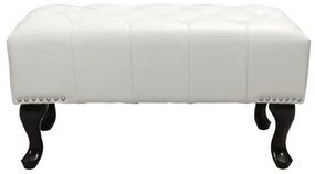 ΤΑΜΠΟΥΡΕ ΥΠΟΠΟΔΙΟ T.CHESTERFIELD EMMA HM226.02 PU ΛΕΥΚΟ-ΜΑΥΡΑ ΠΟΔΙΑ 80x44x39Yεκ.