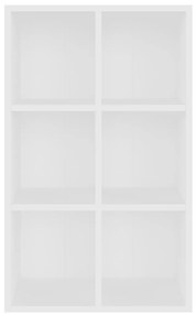 vidaXL Ραφιέρα / Βιβλιοθήκη Λευκό 66x30x98 εκ. από Επεξεργασμένο Ξύλο