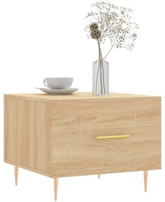 vidaXL Τραπεζάκι Σαλονιού Sonoma Δρυς 50x50x40 εκ. Επεξεργασμένο Ξύλο