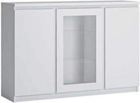 Μπουφές Louise 3D με βιτρίνα-Leuko - 135.40Χ40.00Χ92.90cm