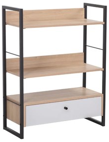 Liberta TRILOGY ΒΙΒΛΙΟΘΗΚΗ ΦΥΣΙΚΟ ΜΑΥΡΟ 70x30xH90cm 70x30xH90cm 28-0310