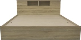 Κρεβάτι OLYMPUS pakoworld σε sonoma απόχρωση 140x200εκ