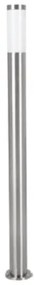 Επιδαπέδιο Φωτιστικό Κολώνα Helsinki inox Λευκό Eglo-81752-Inox 81752