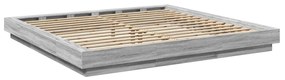 vidaXL Πλαίσιο Κρεβατιού με LED Γκρι sonoma 180x200εκ. Επεξ. Ξύλο