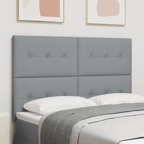 vidaXL Φωτιστικό Κεφαλαριού LED Γκρι 72 εκ Υφασμάτινο