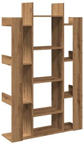 vidaXL Ντουλάπι βιβλίων Artisan Oak 86x25,5x140 cm Ξύλο μηχανής