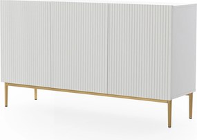 Μπουφές Niki Λευκό Ματ + Χρυσά Πόδια 150x85x45cm - BOG4589