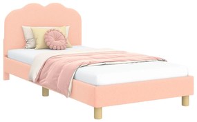 vidaXL Κρεβάτι Παιδικής Κρεβατοκάμαρας με Κεφαλάκι Ροζ 80 x 200 cm
