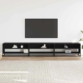 ντουλάπι τηλεόρασης vidaXL Μαύρο 270x40x46 cm Κατασκευασμένο ξύλο