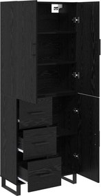 vidaXL Highboard 2 τμχ. Μαύρη Οξυά 69,5 x 34 x 180 εκ.