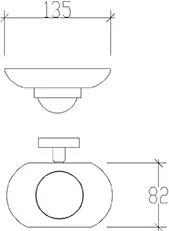 Tema Mare 71203 Chrome - Σαπουνοθηκη γυαλινη