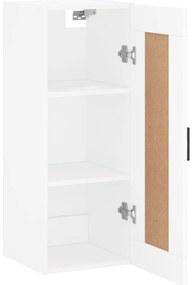 vidaXL Ντουλάπι Τοίχου Λευκό 34,5 x 34 x 90 εκ. από Επεξεργασμένο Ξύλο