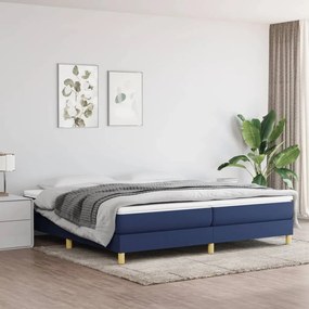 ΚΡΕΒΑΤΙ BOXSPRING ΜΕ ΣΤΡΩΜΑ ΜΠΛΕ 200X200 ΕΚ. ΥΦΑΣΜΑΤΙΝΟ 3144205