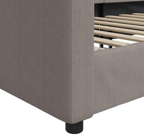 vidaXL Καναπές Κρεβάτι Taupe 80 x 200 εκ. Υφασμάτινος